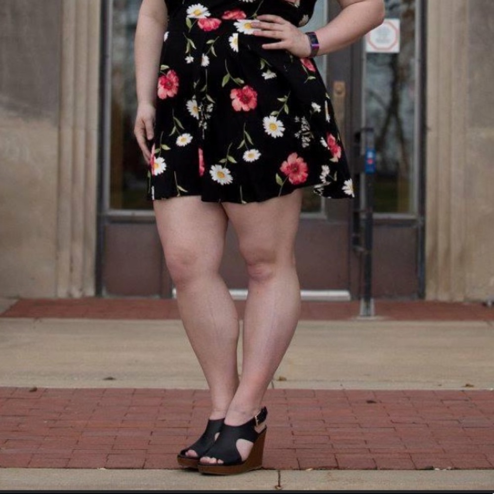 💕Floral Mini skirt